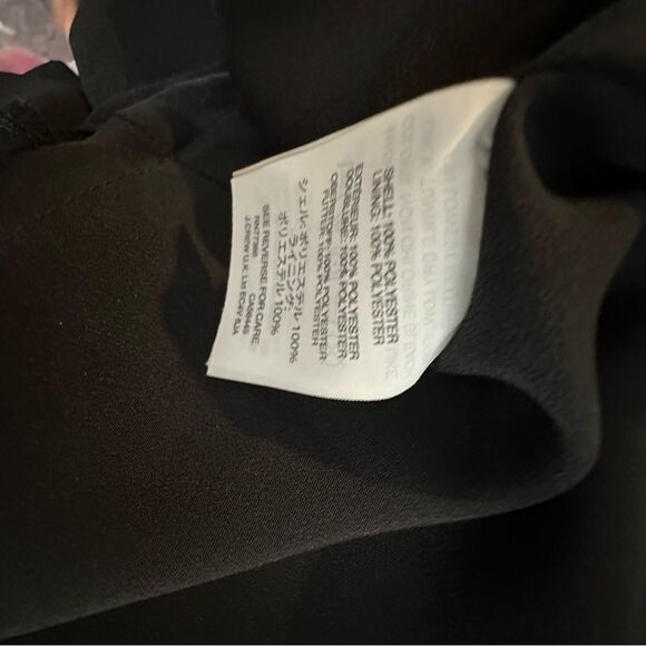 J. Crew 365 Black Crepe Long Sleeve Mini Wrap Dress | Size 2 - Picture 10 of 10